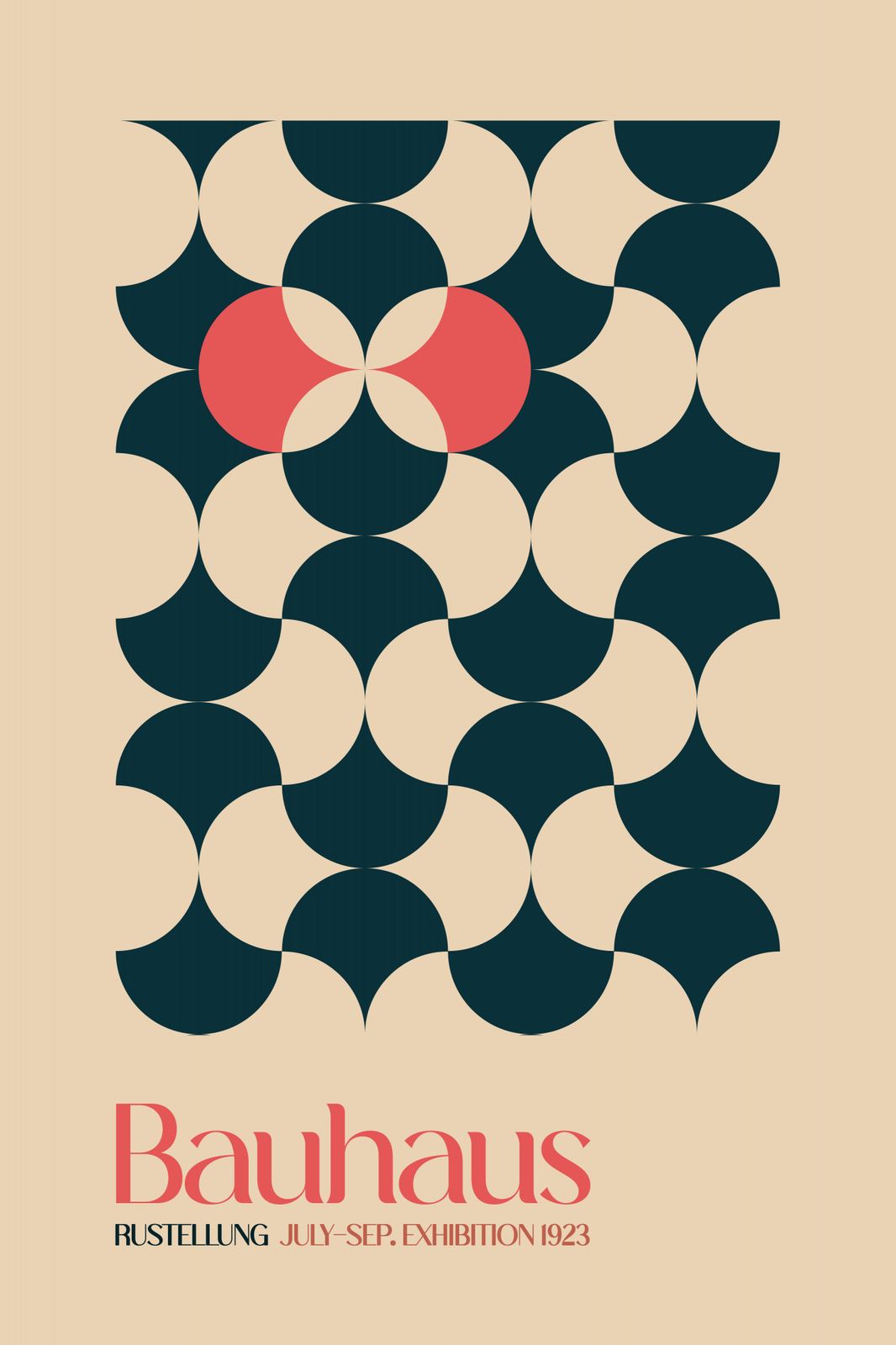 Poster - Bauhausutställning 1923