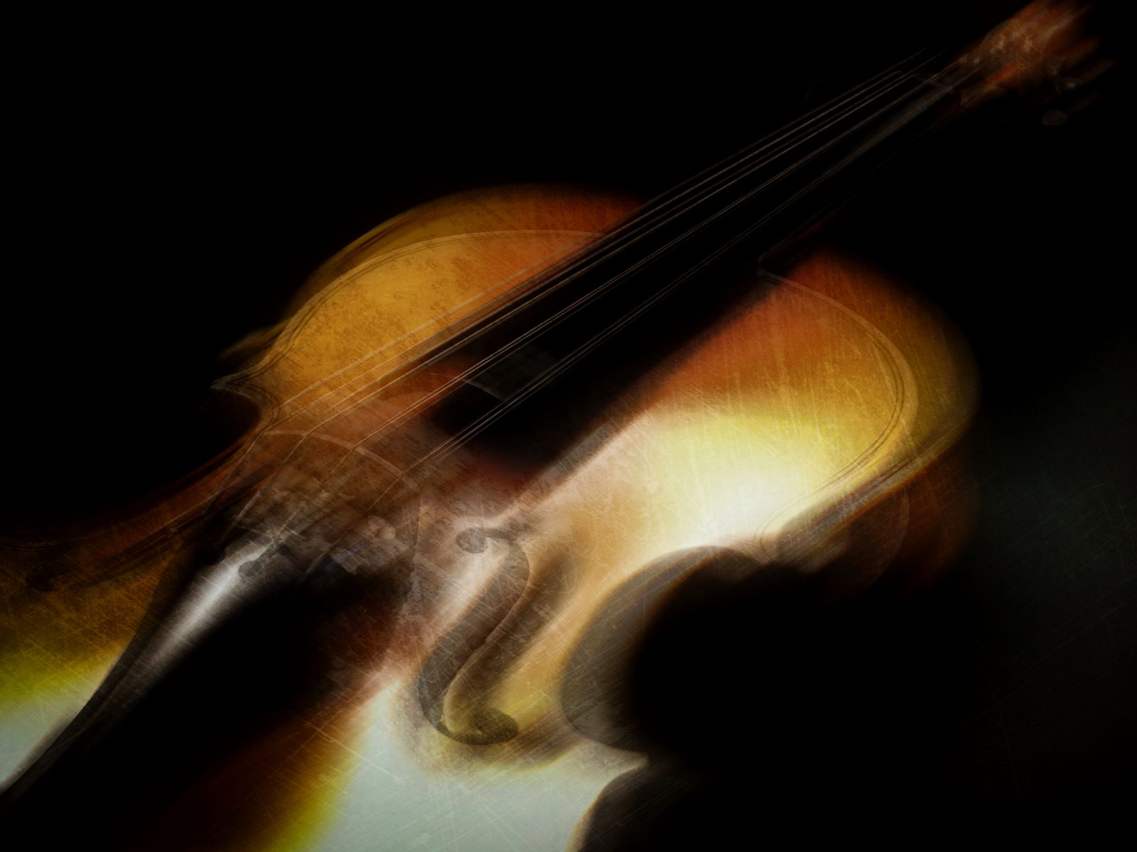 Poster - Abstrakt Violin Konst