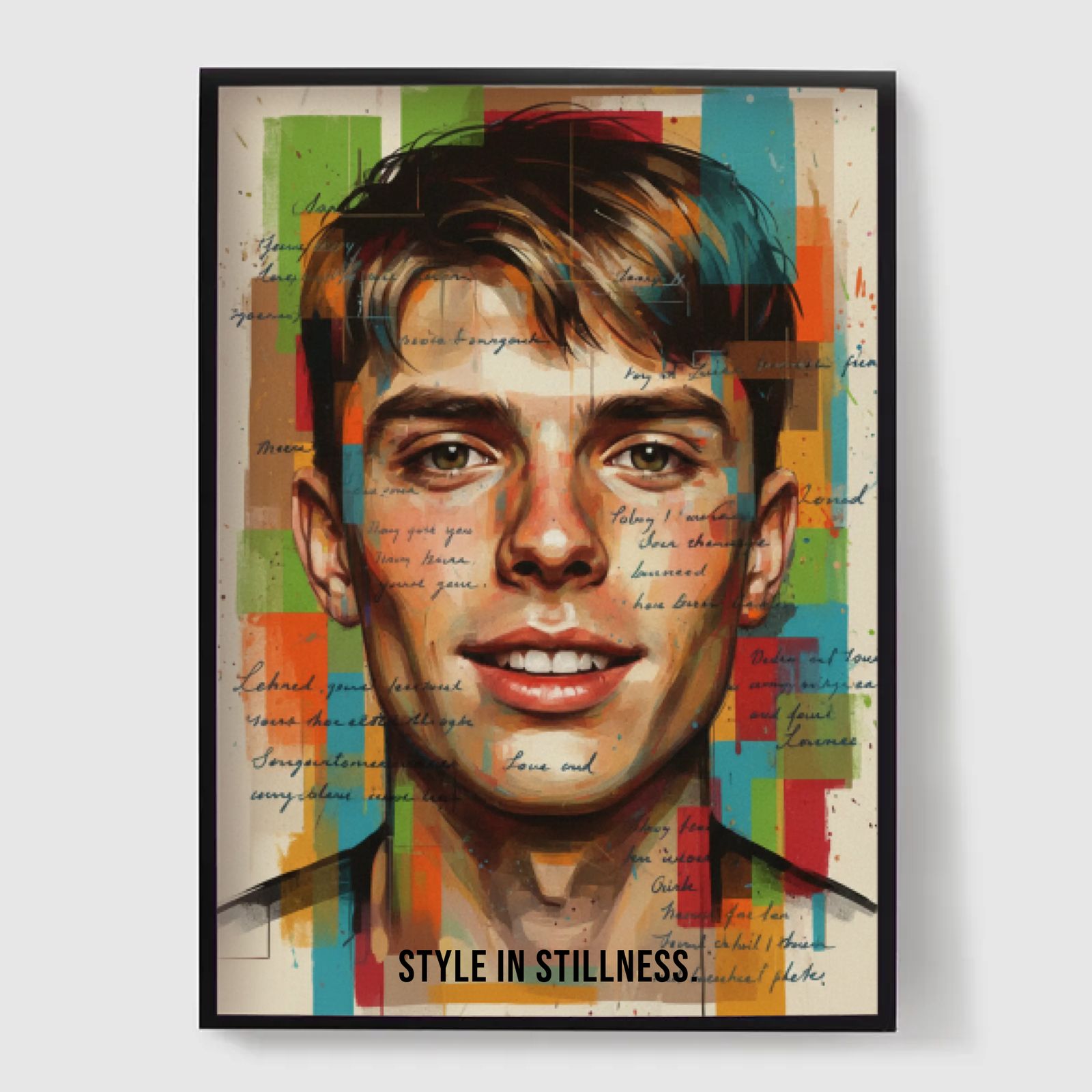 Personlig Poster - Blandad Digital Konstporträtt - AI Poster