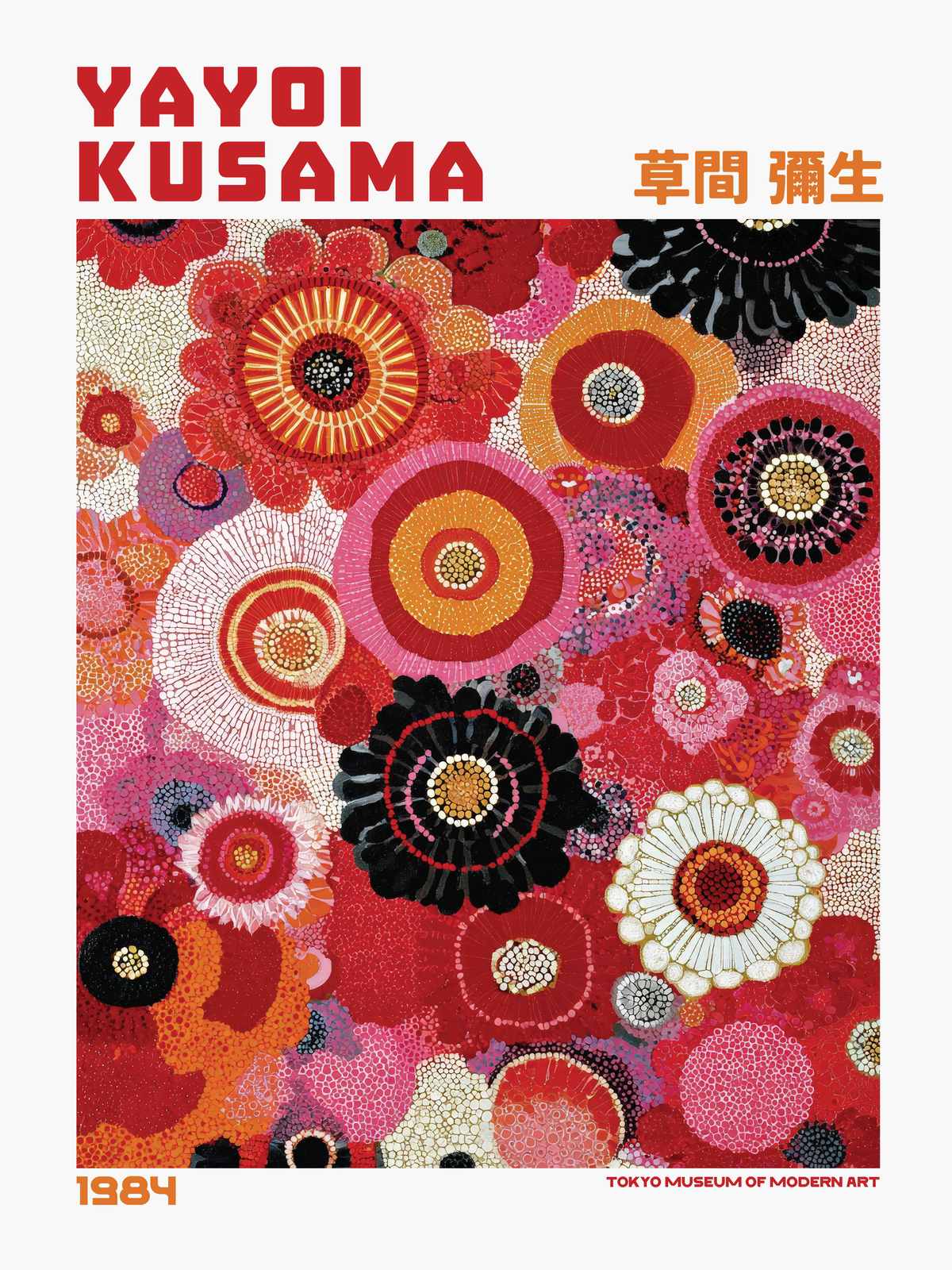 Poster - Yayoi Kusama Blomsterverk