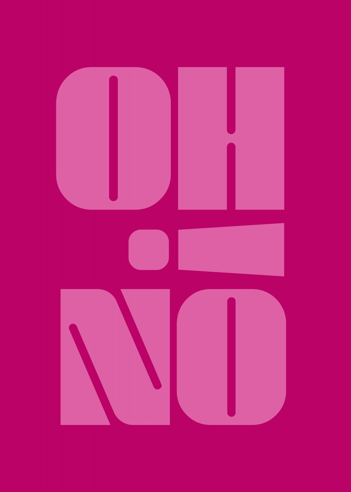 Poster - Oh No Typografi