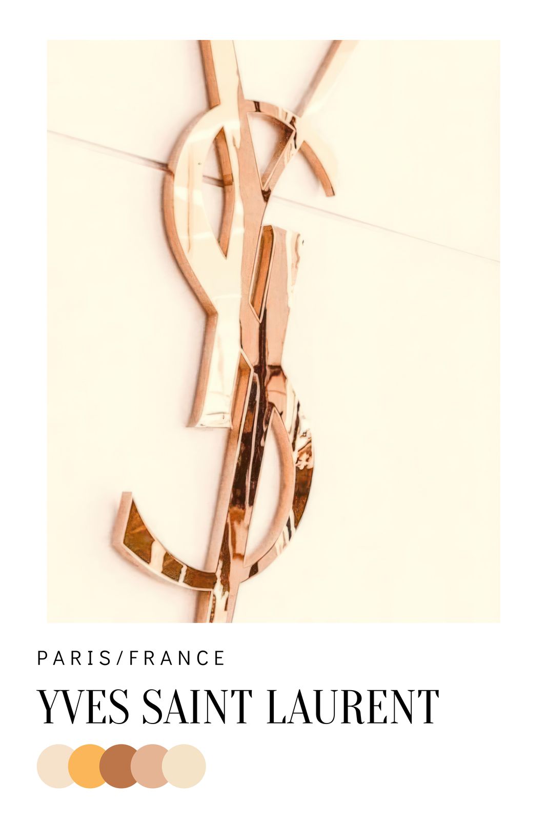 Poster - Yves Saint Laurent Logotyp