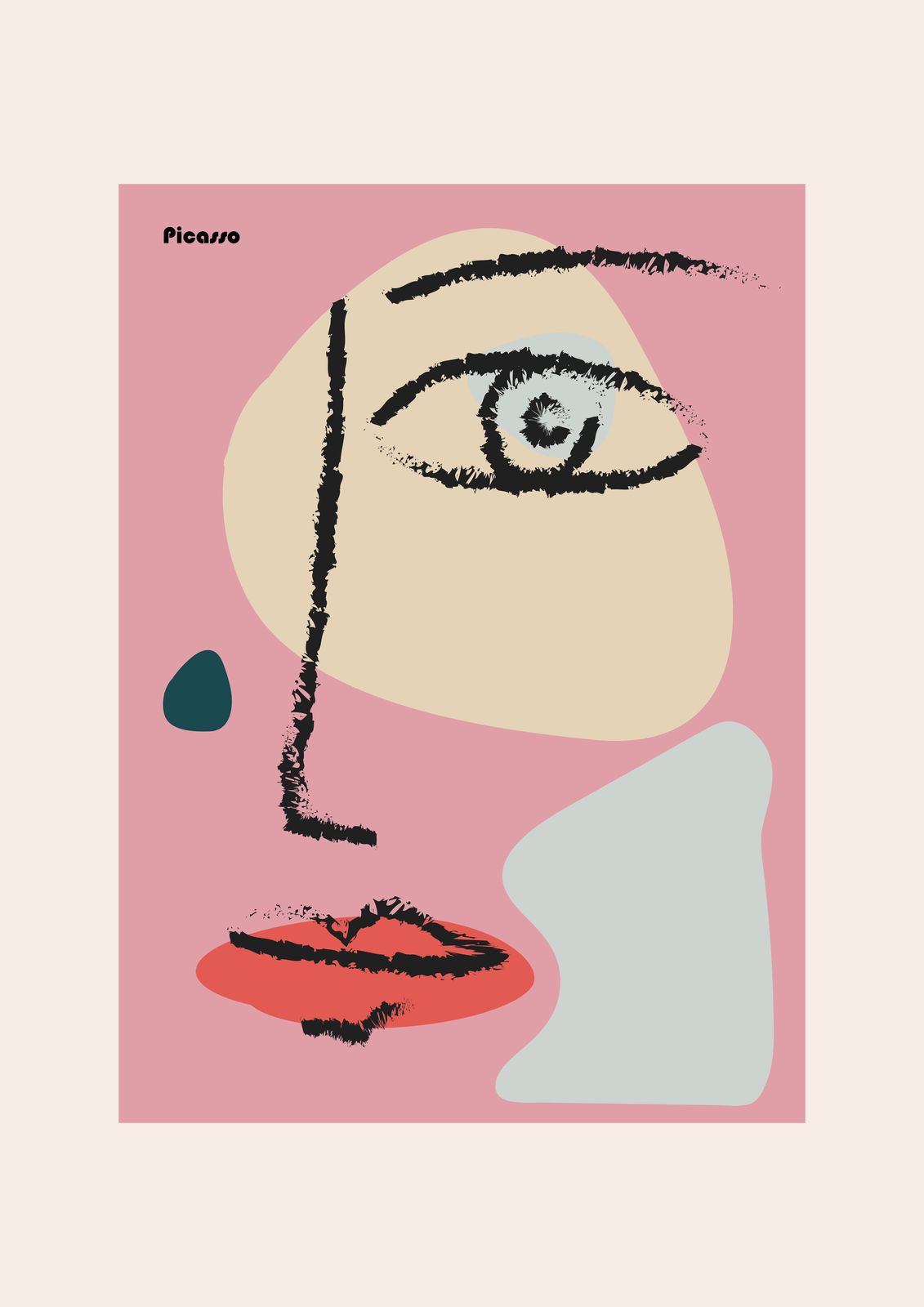 Poster - Picasso Abstrakt Konst