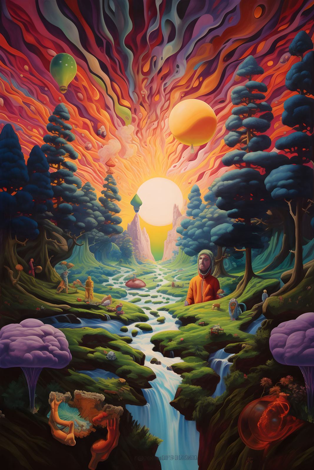 Poster - Surrealistisk Landskap