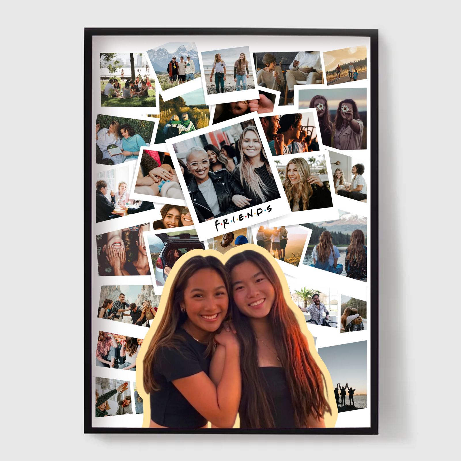 Personlig Poster - BFF Polaroid Fotokollage