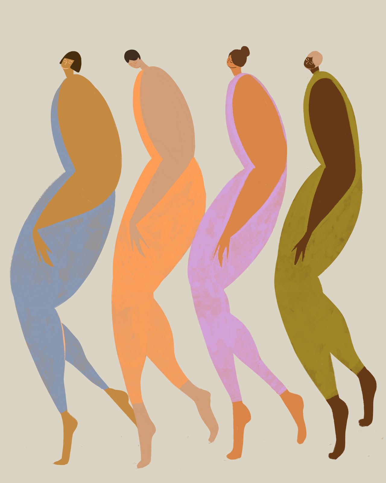 Poster - Abstrakta Figurer