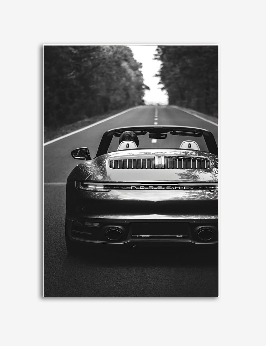 Klassisk Porsche Vägkörning Affisch