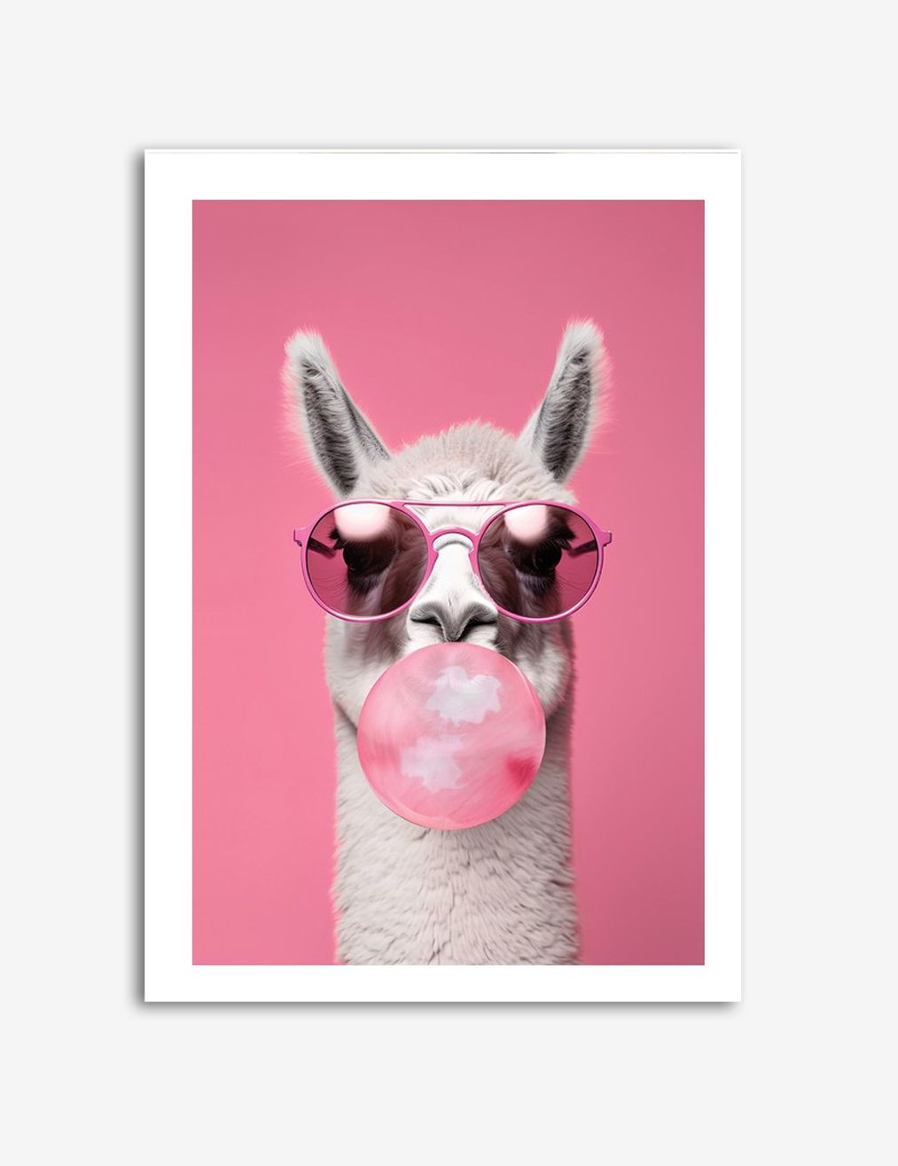 Tuggummi Llama Affisch