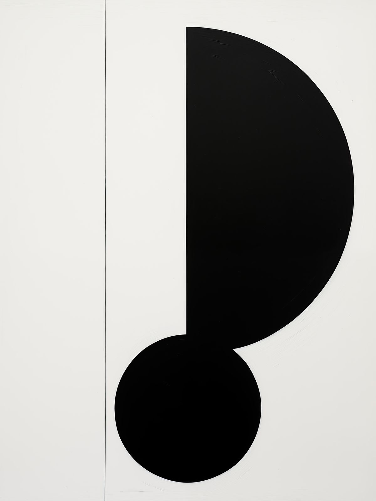 Poster - Abstrakt Svart Form