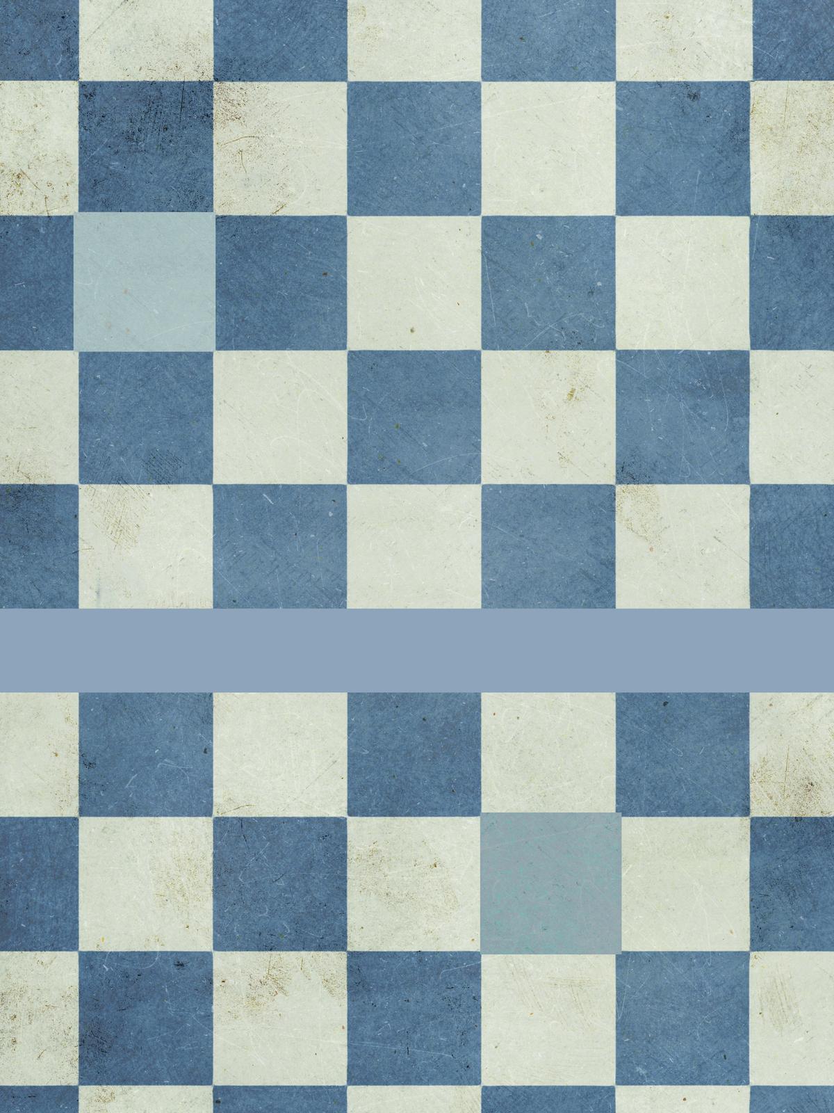 Poster - Blå Rutig Design