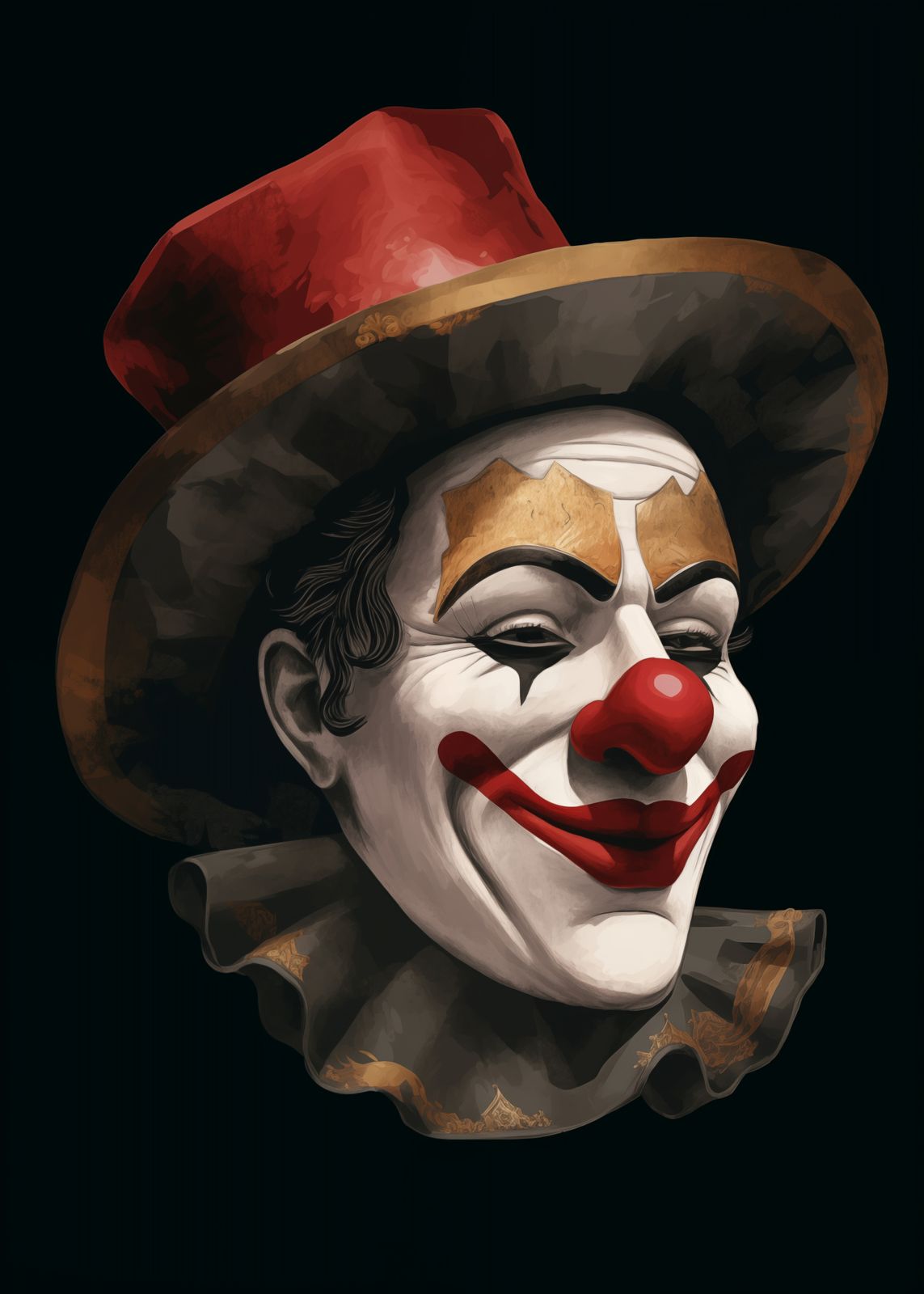 Poster - Clown Porträtt