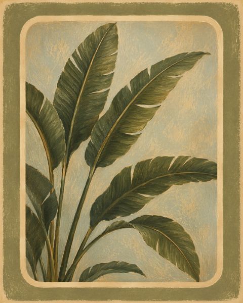 Poster - Tropiskt Blad Design