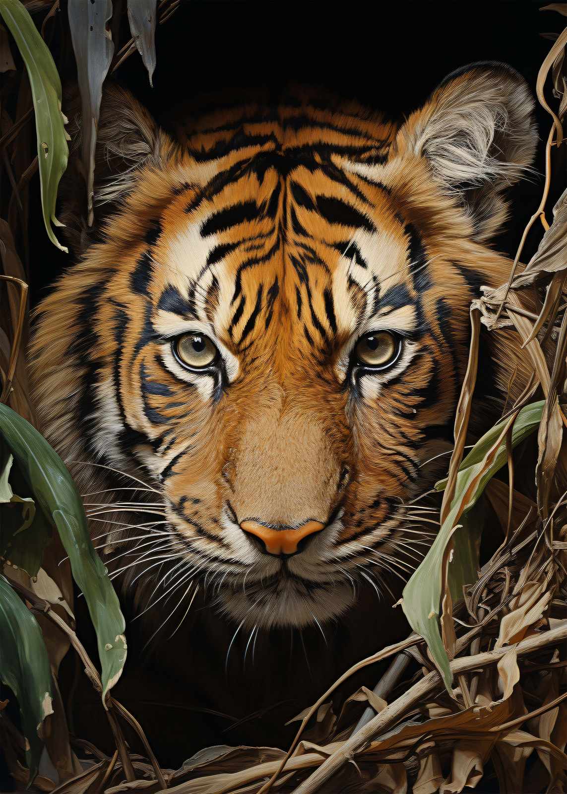 Poster - Tigerporträtt