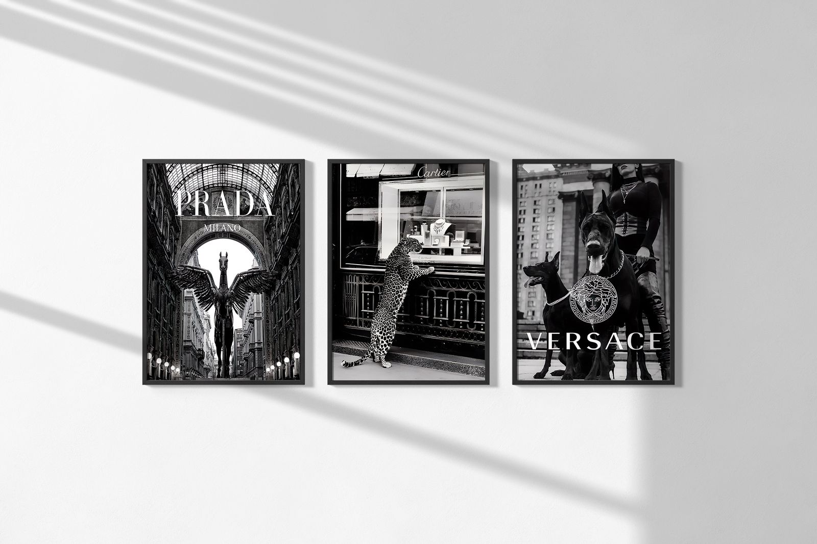 Poster - Prada, Versace & Cartier Set med 3