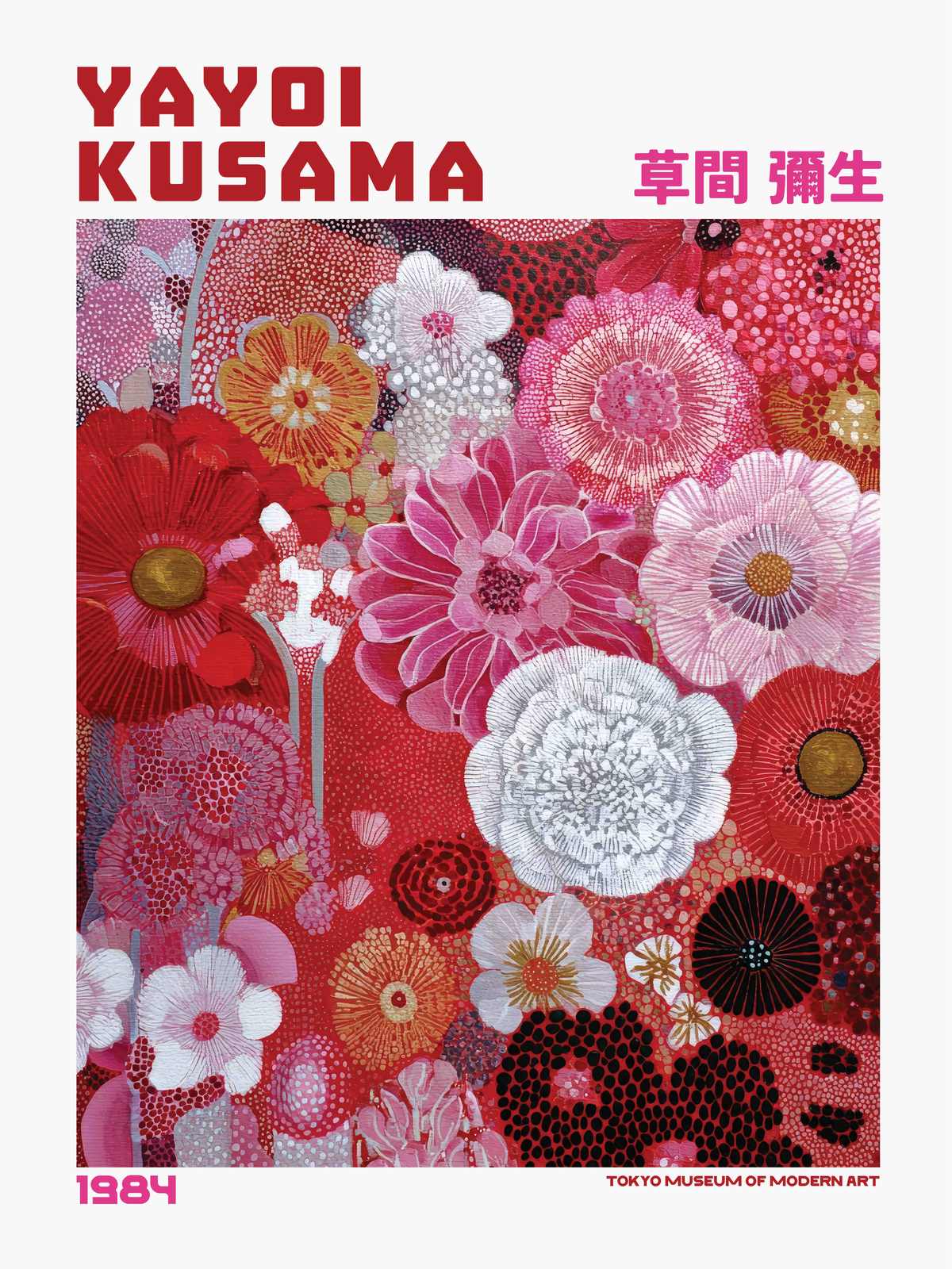 Poster - Yayoi Kusama Blomsterkonst