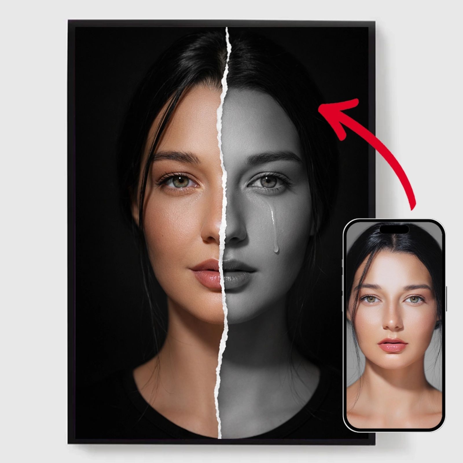 Personlig Poster - Bakom Leendet - AI Poster