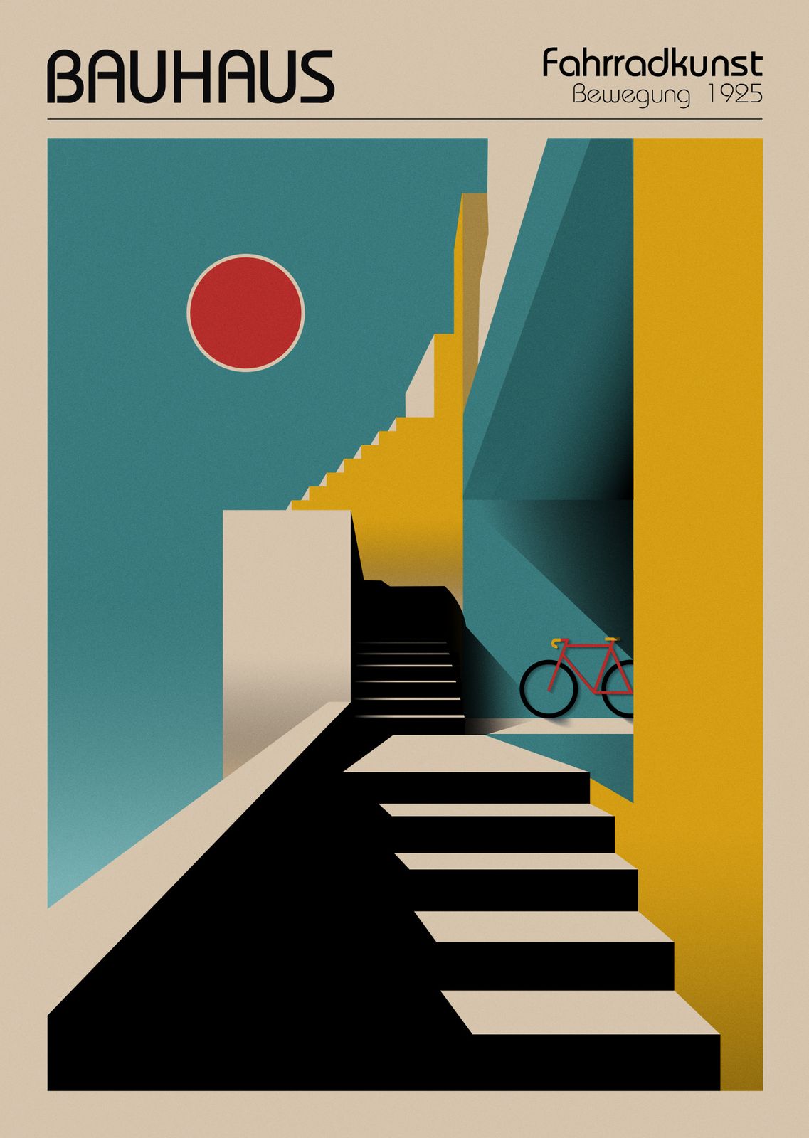 Poster - Bauhaus Fahrradkunst