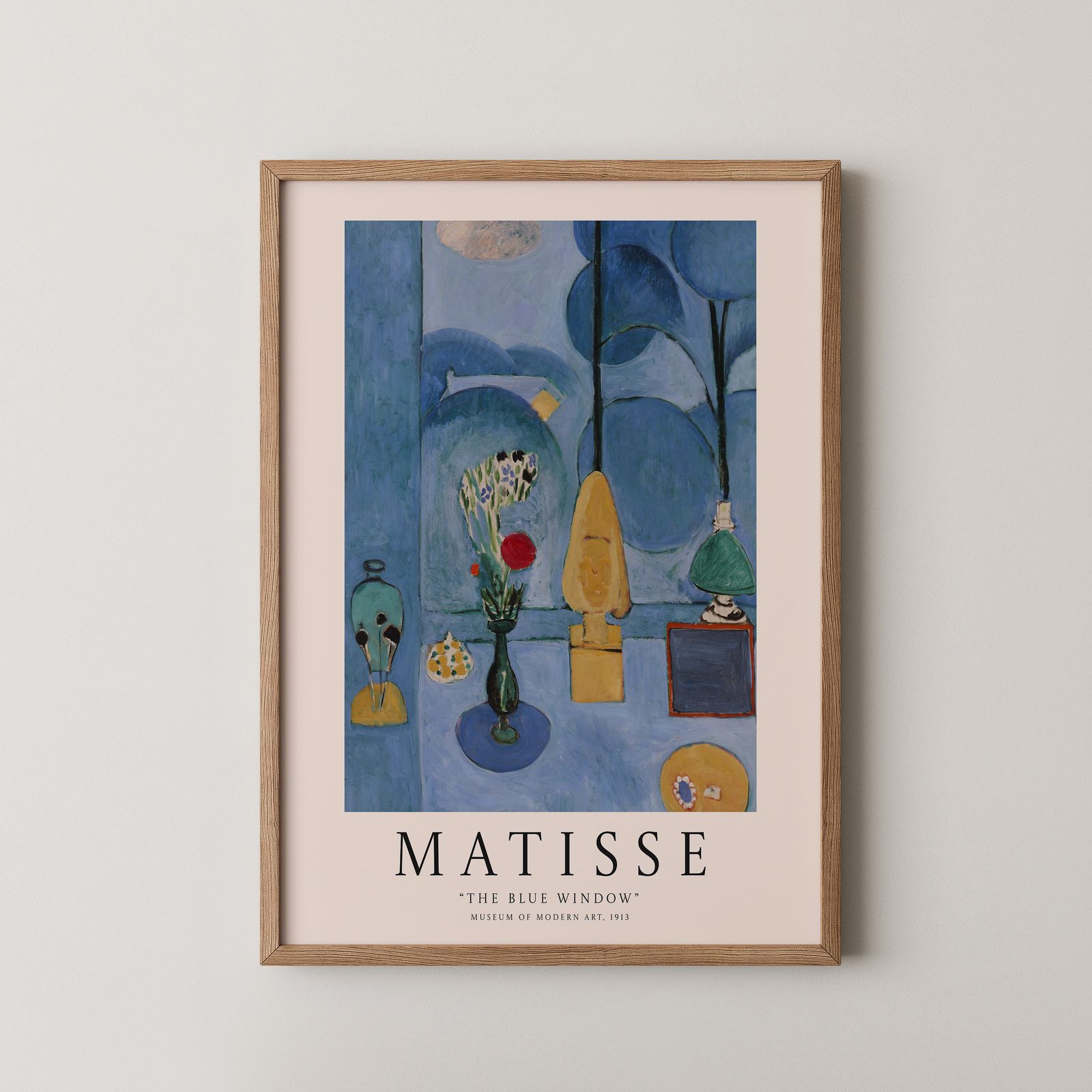 Poster - Fönstret i blått av Matisse