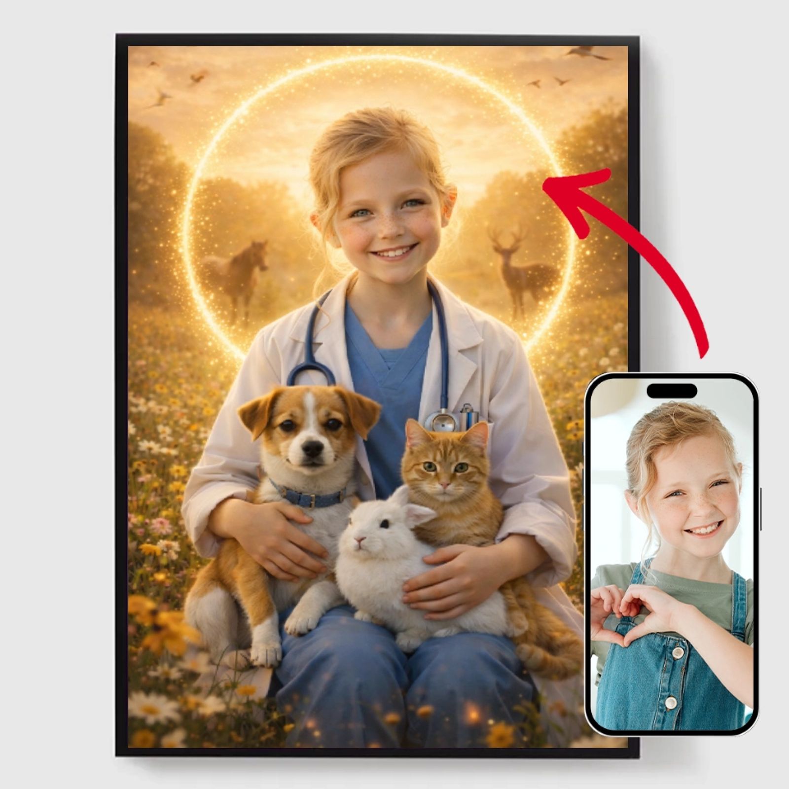 Personlig Poster - Den Magiska Barnveterinären - AI Poster
