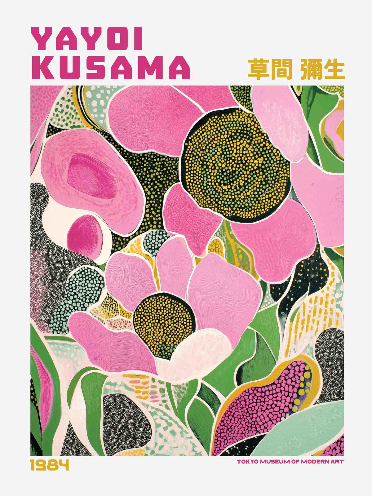 Poster - Yayoi Kusama Färgstark Konstverk