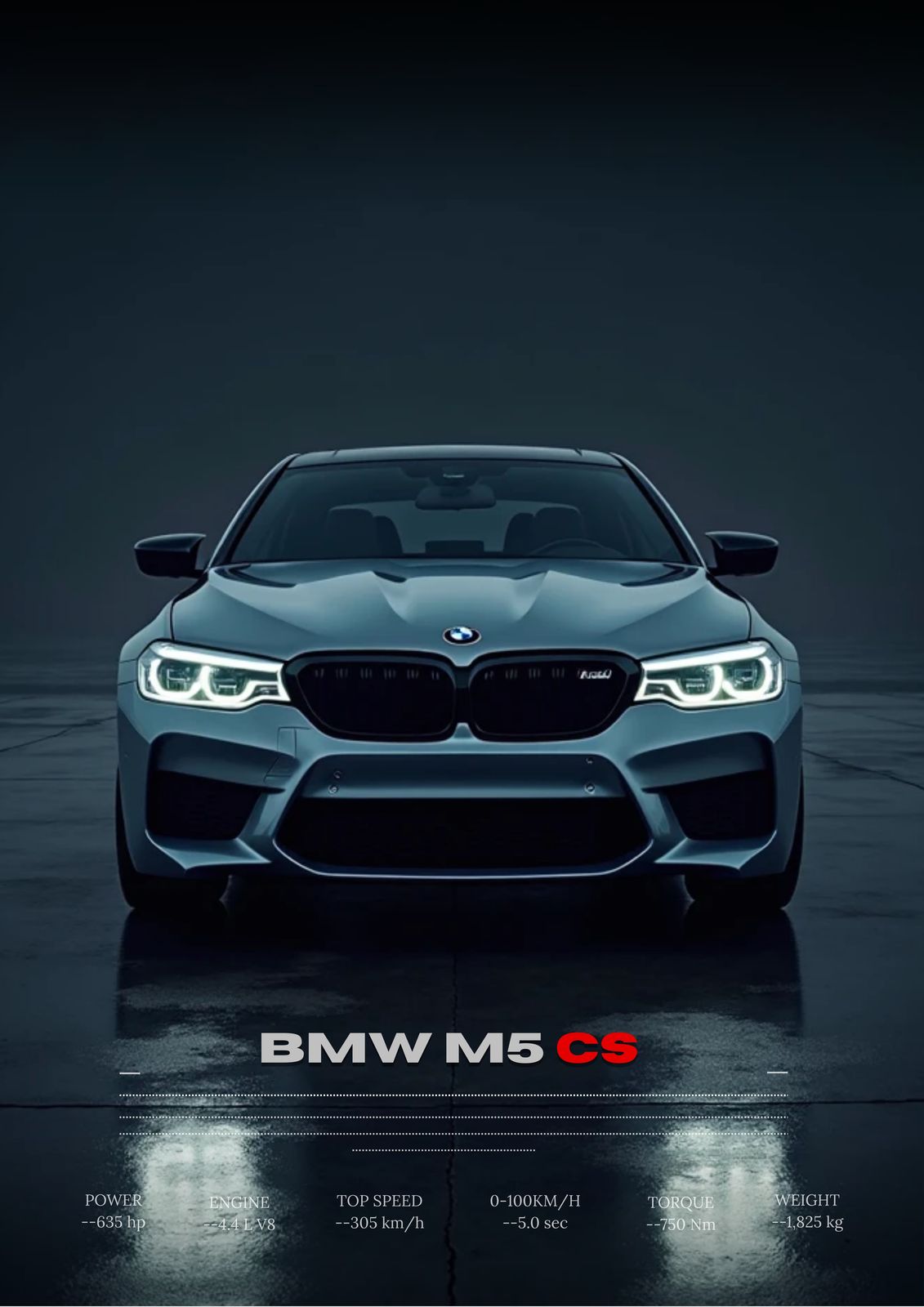 Poster - BMW M5 CS