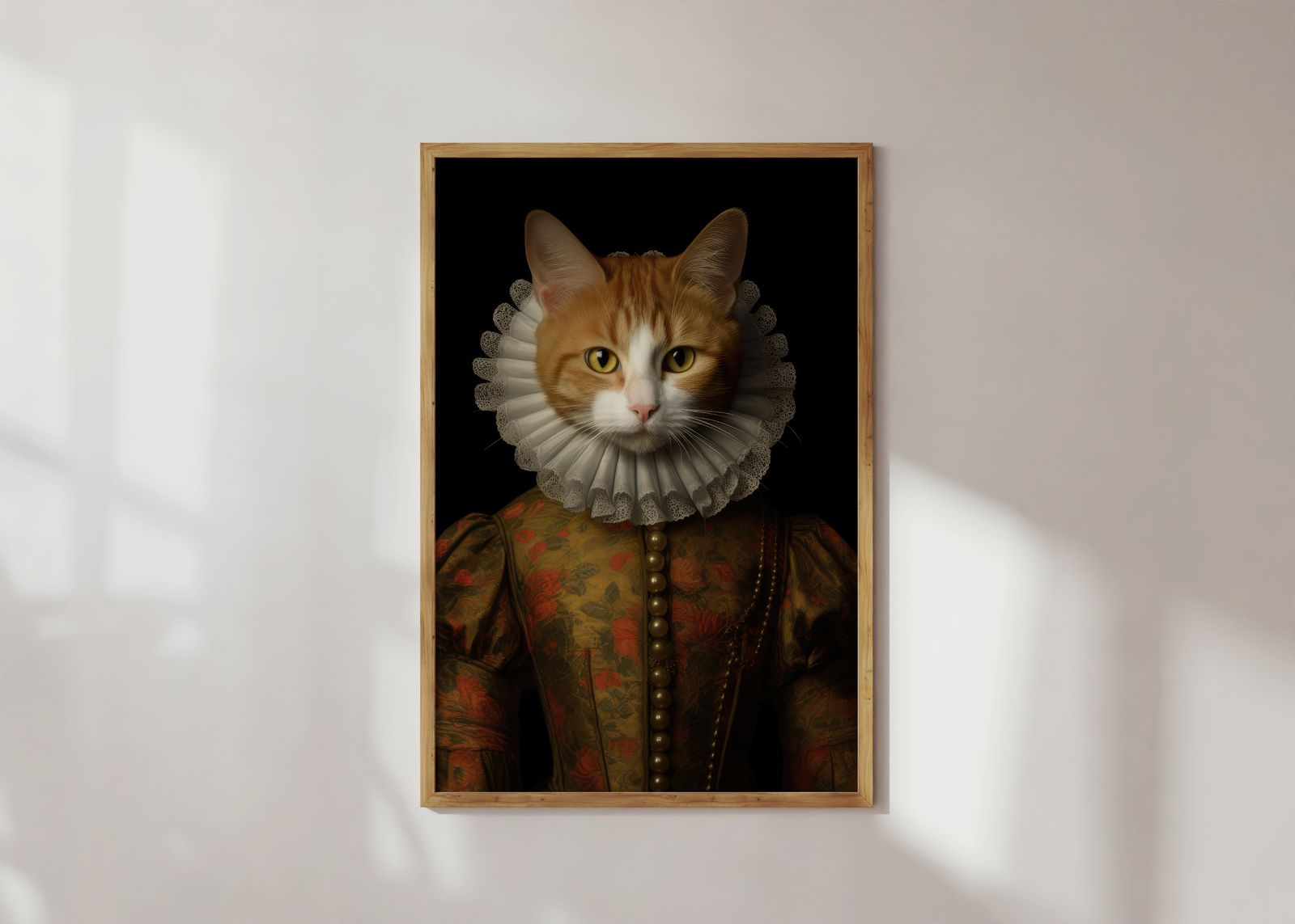 Poster - Katt i Viktoriansk Kostym