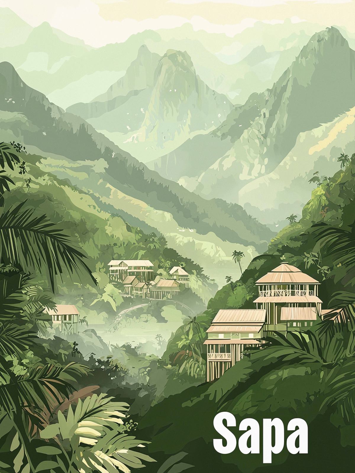 Poster - Sapa Landskap