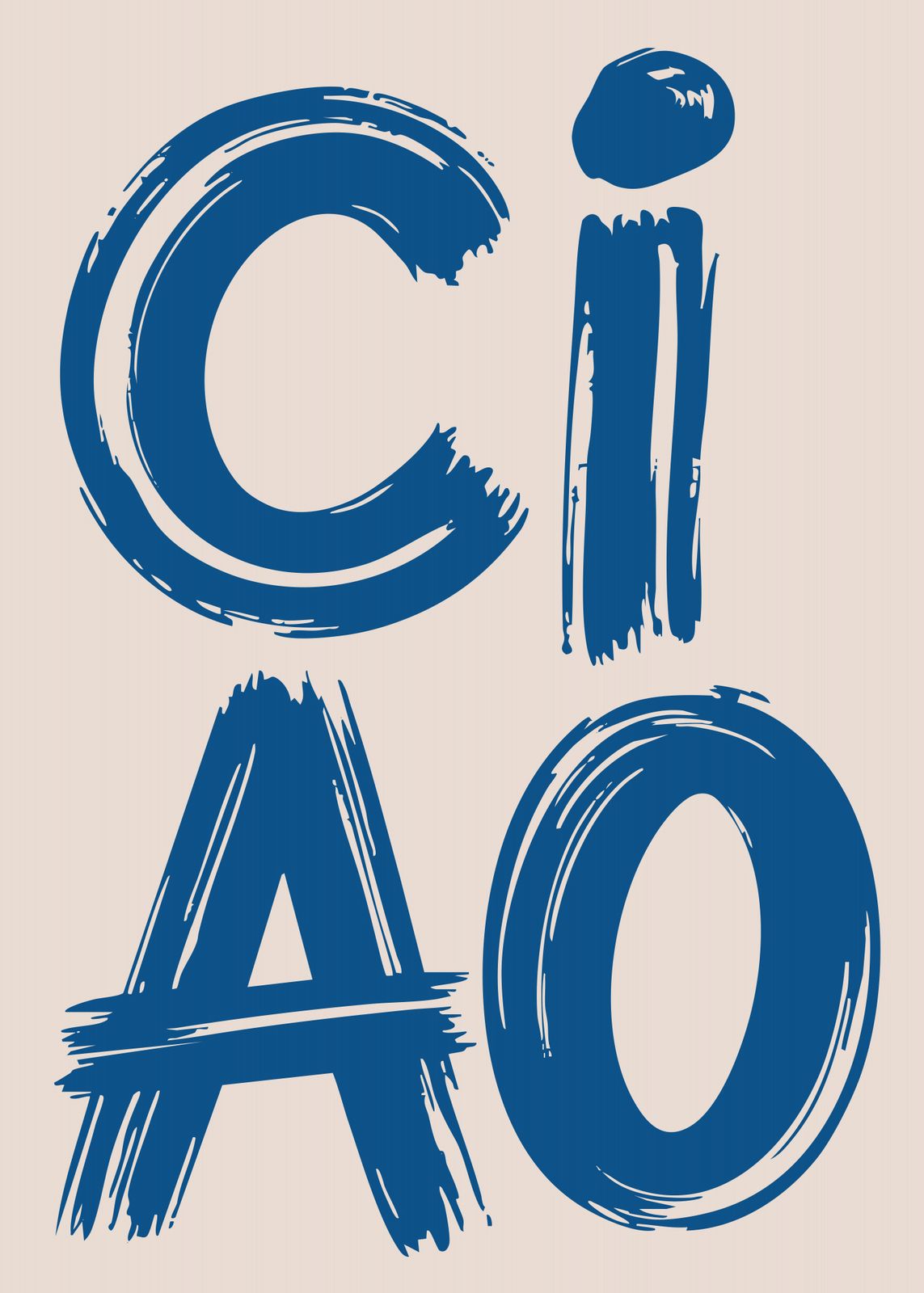 Affisch - Ciao Konsttryck