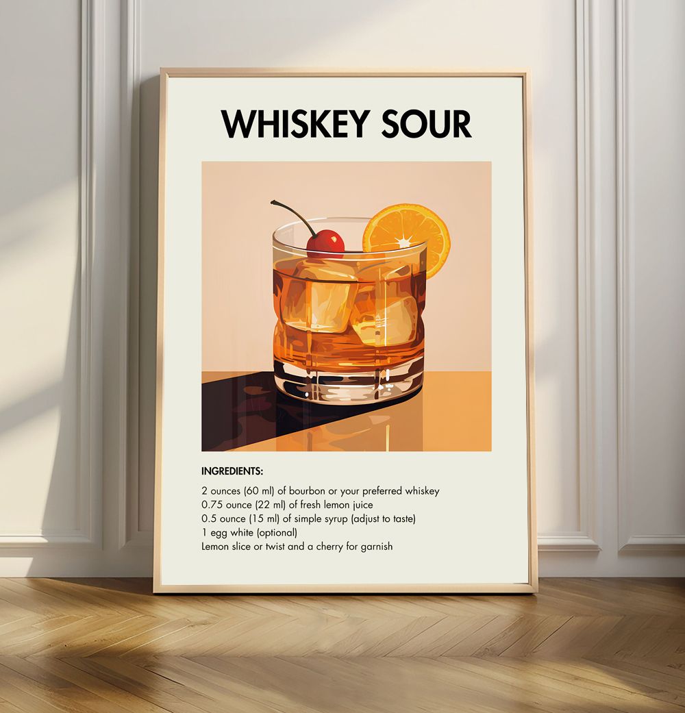 Whiskey Sour Receptaffisch