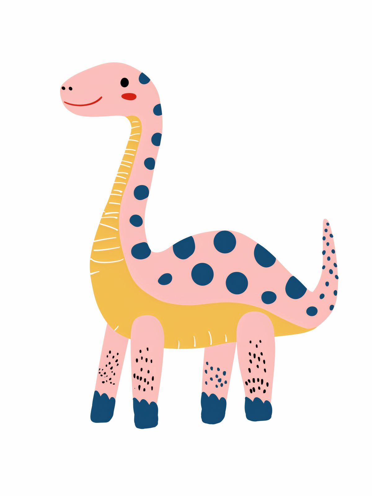 Poster - Söt Dinosaurieillustration