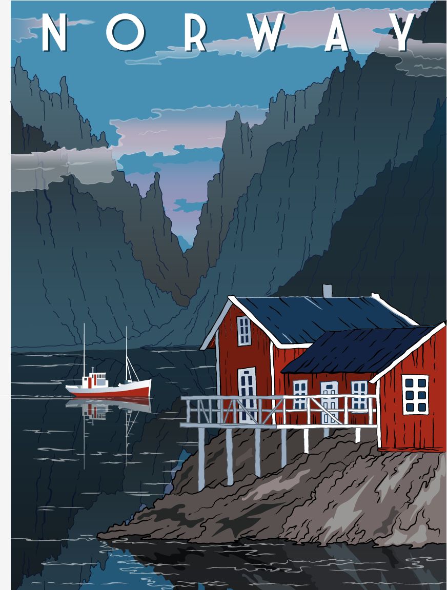 Poster - Norge Landskap