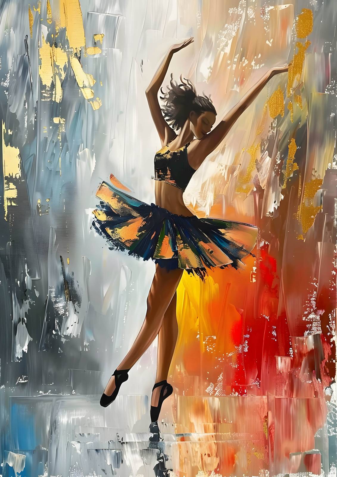 Poster - Dansande Ballerina
