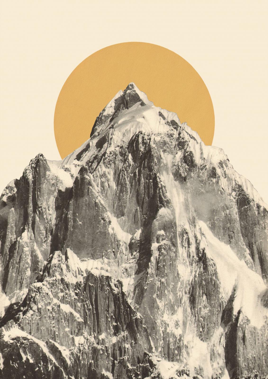 Poster - Bergsilhuett
