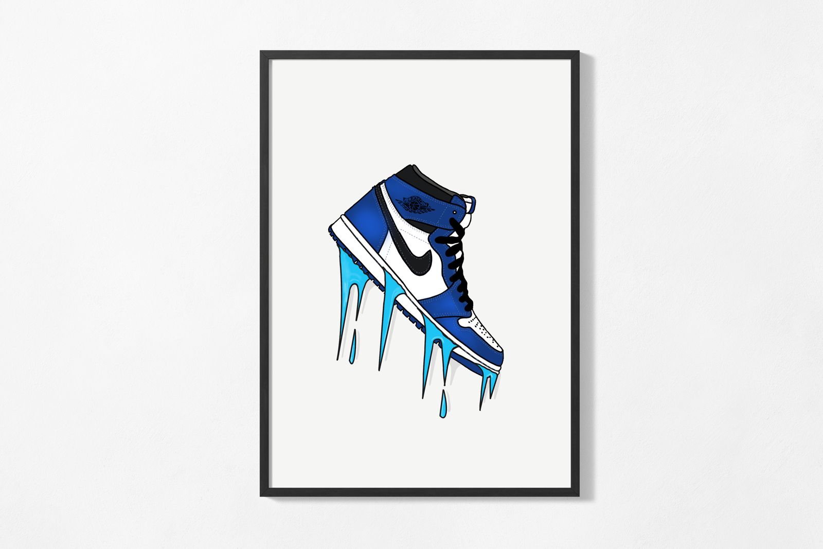 Poster - Blå Dropp Sneaker