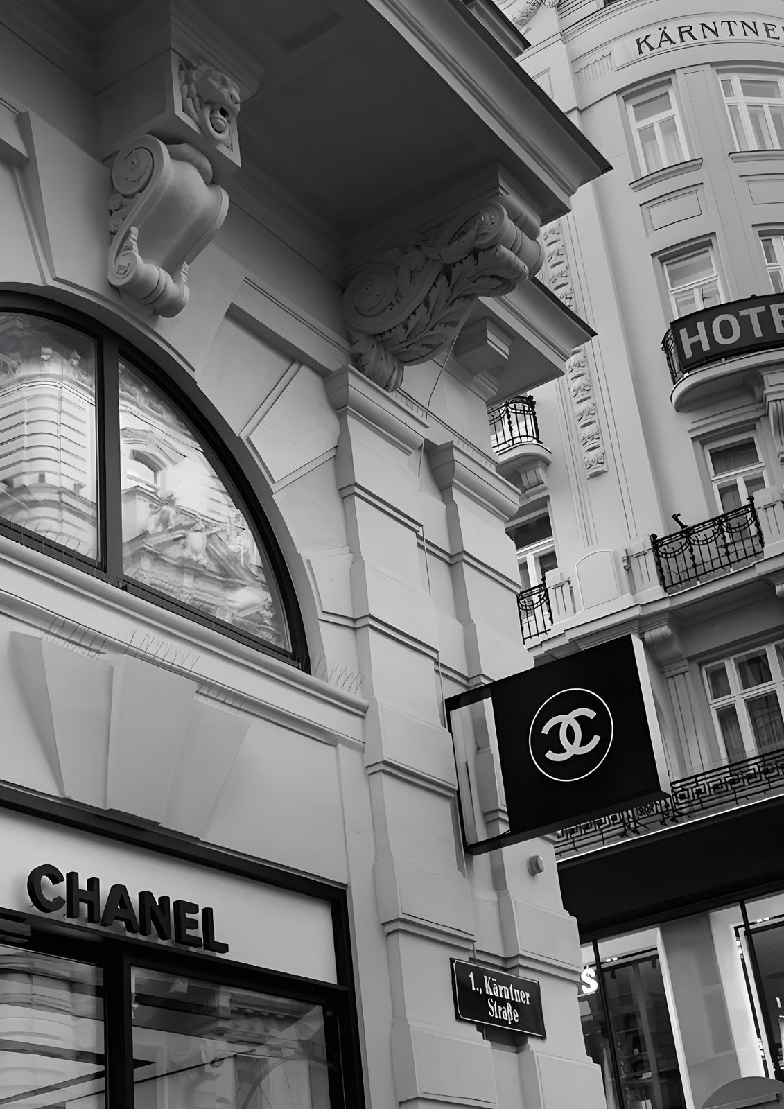 Chanel Butiksfasad Poster