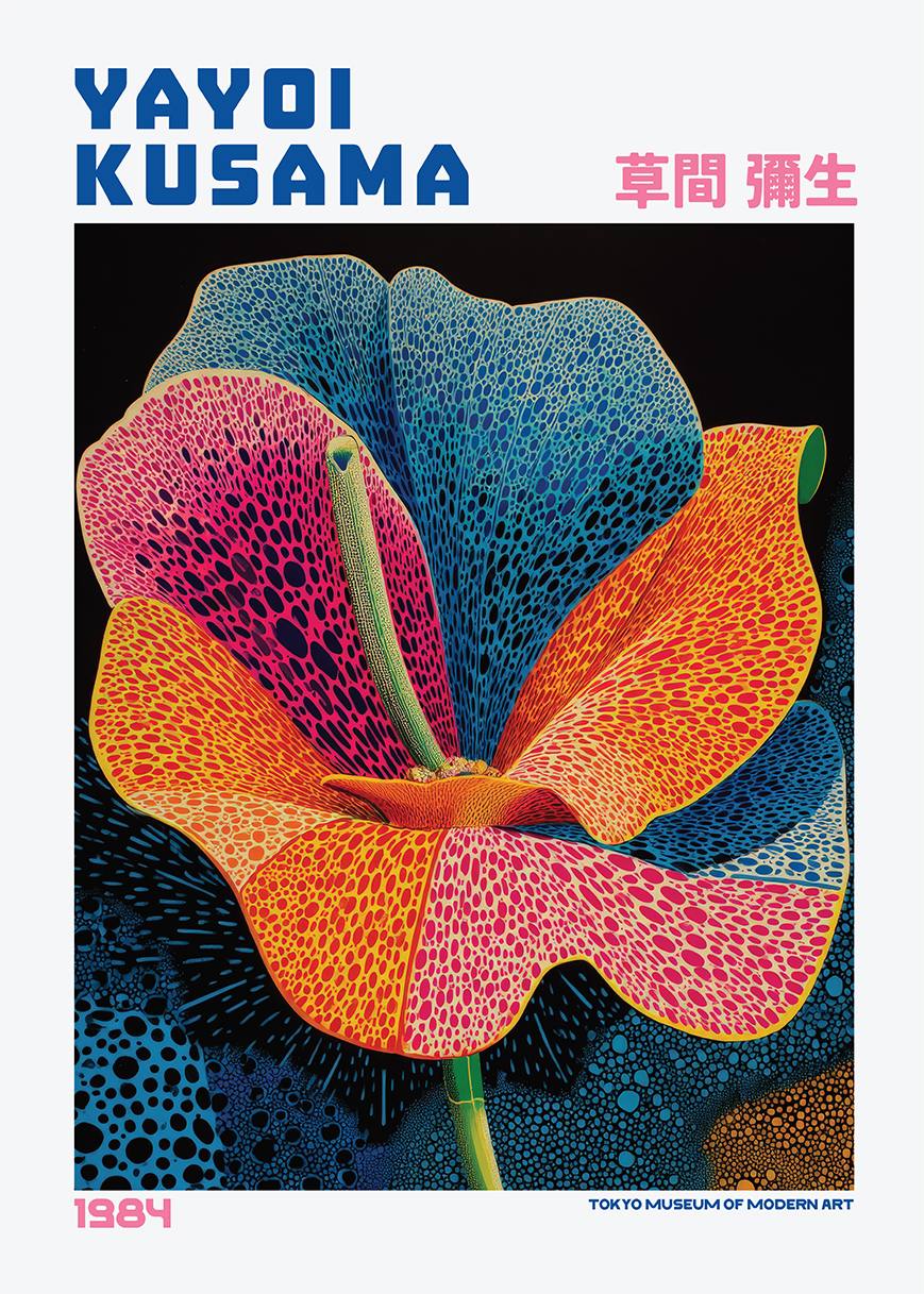 Poster - Yayoi Kusama Blomkonst