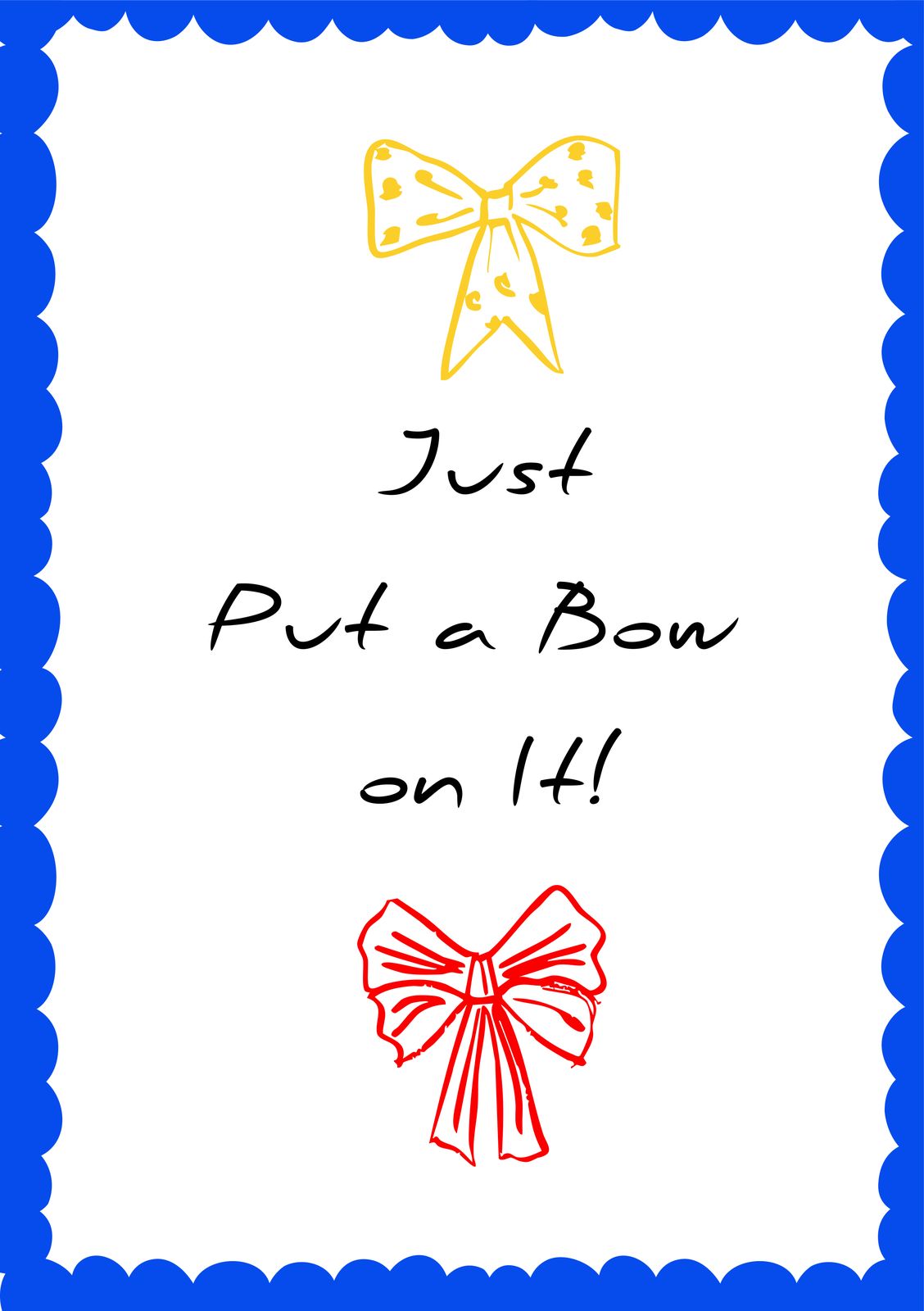 Poster - Bow Design