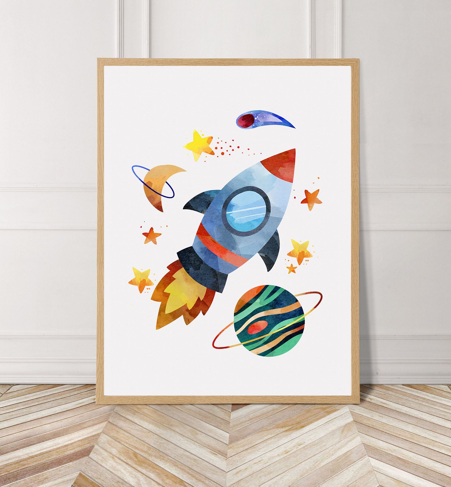 Raketer och Planeter Poster