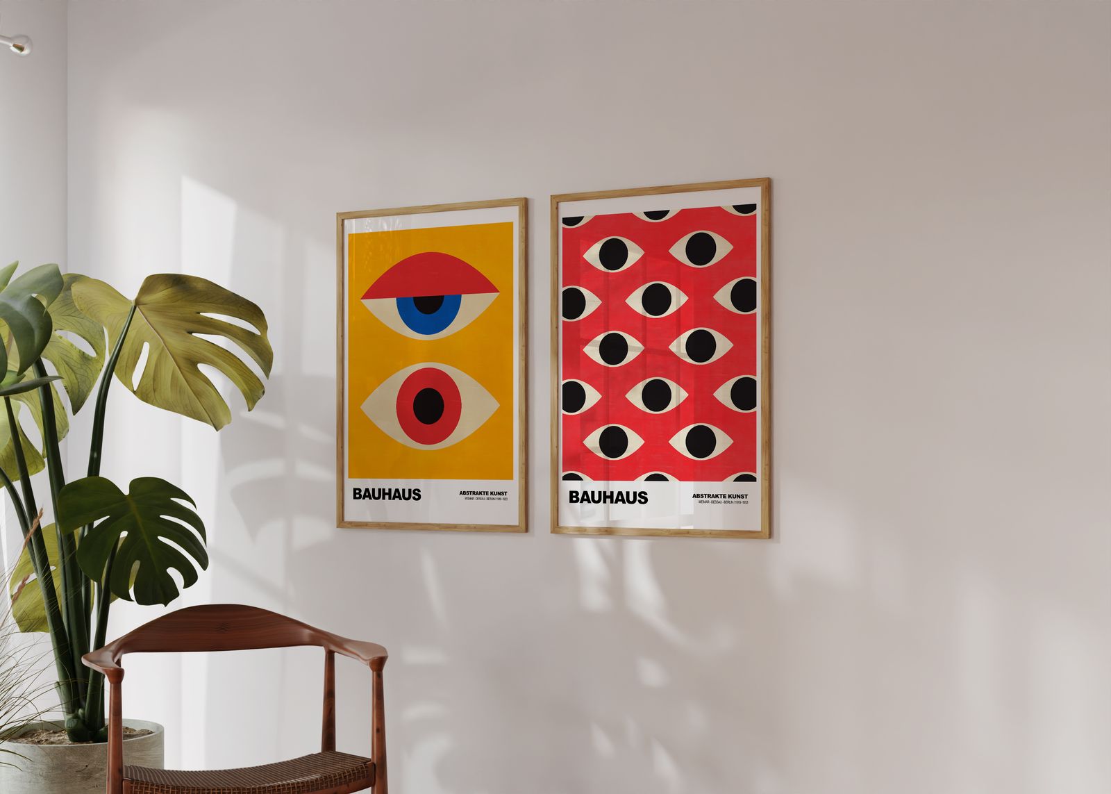 Poster - Bauhaus Abstrakt Konst / Set av 2