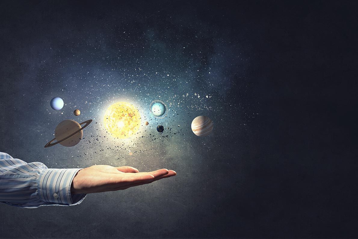 Poster - Kosmisk hand