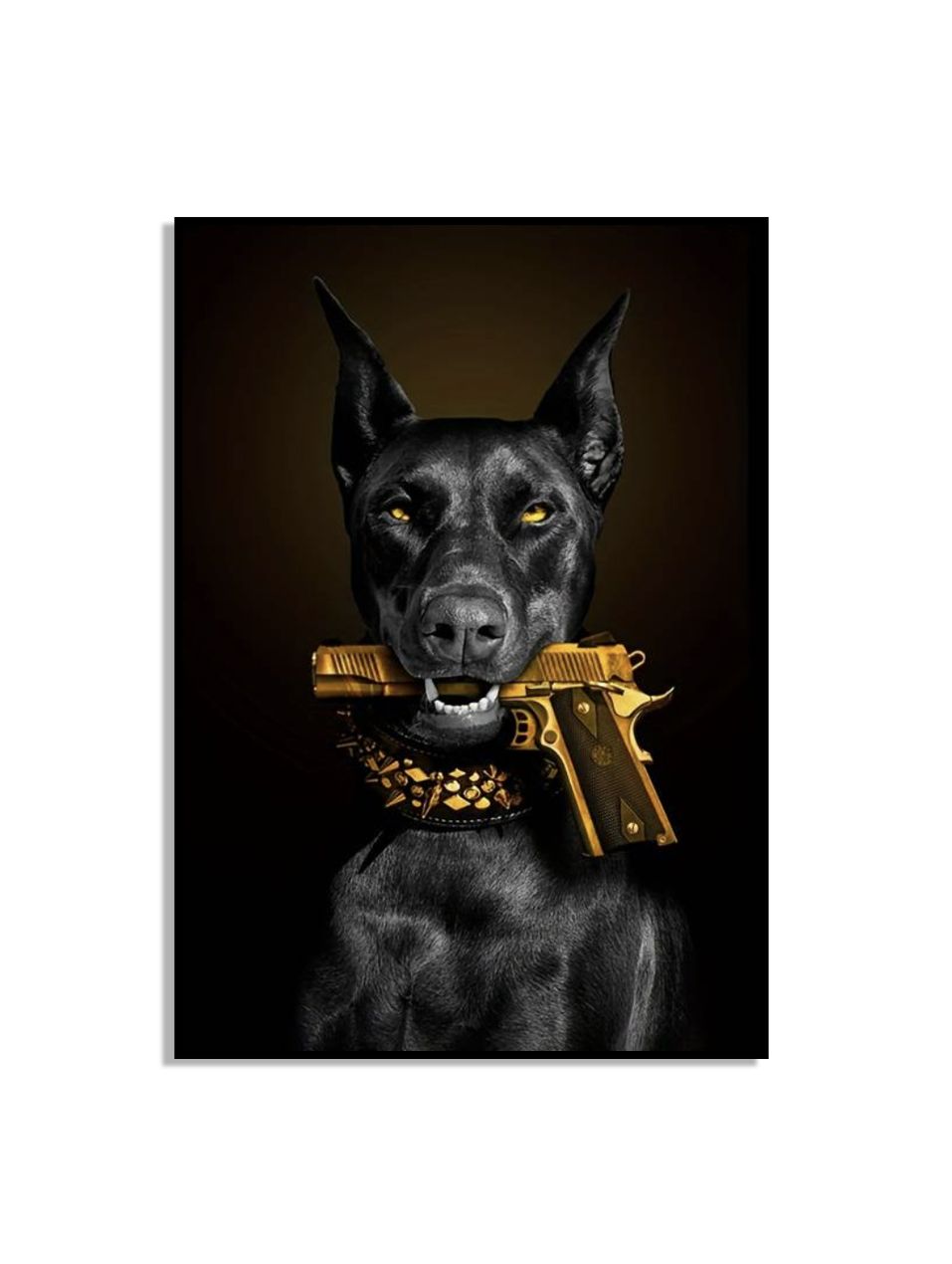 Hund med gyllene pistol affisch