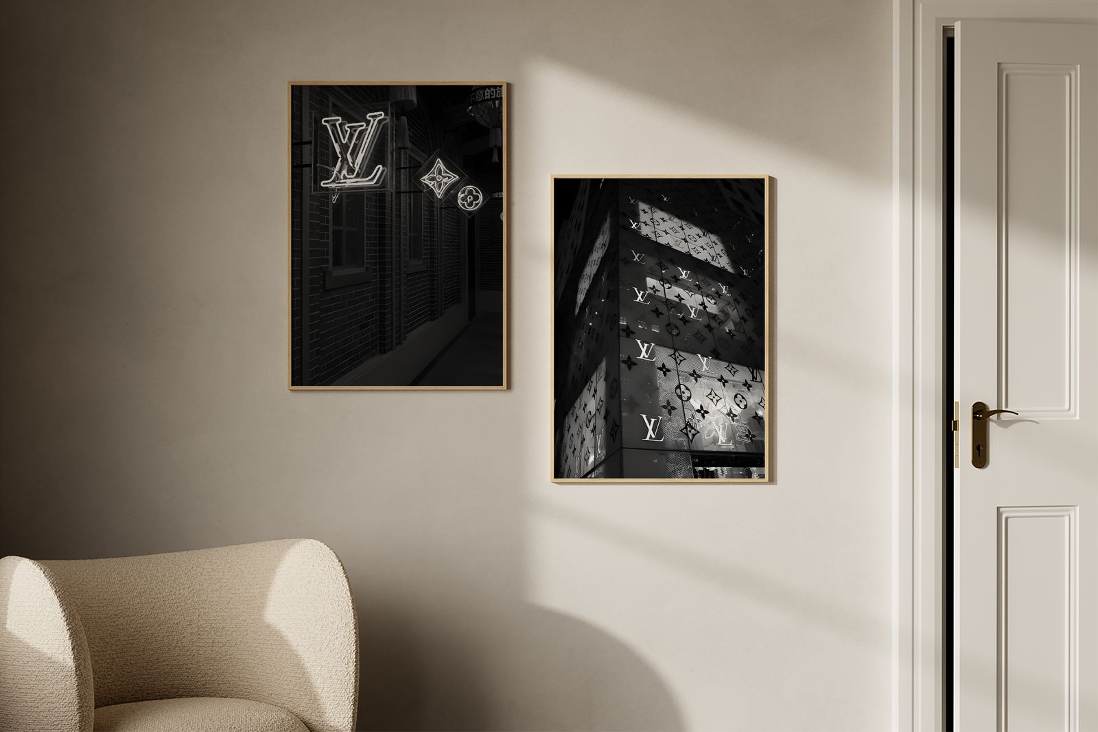 Poster - Louis Vuitton-byggnad / Set om 2