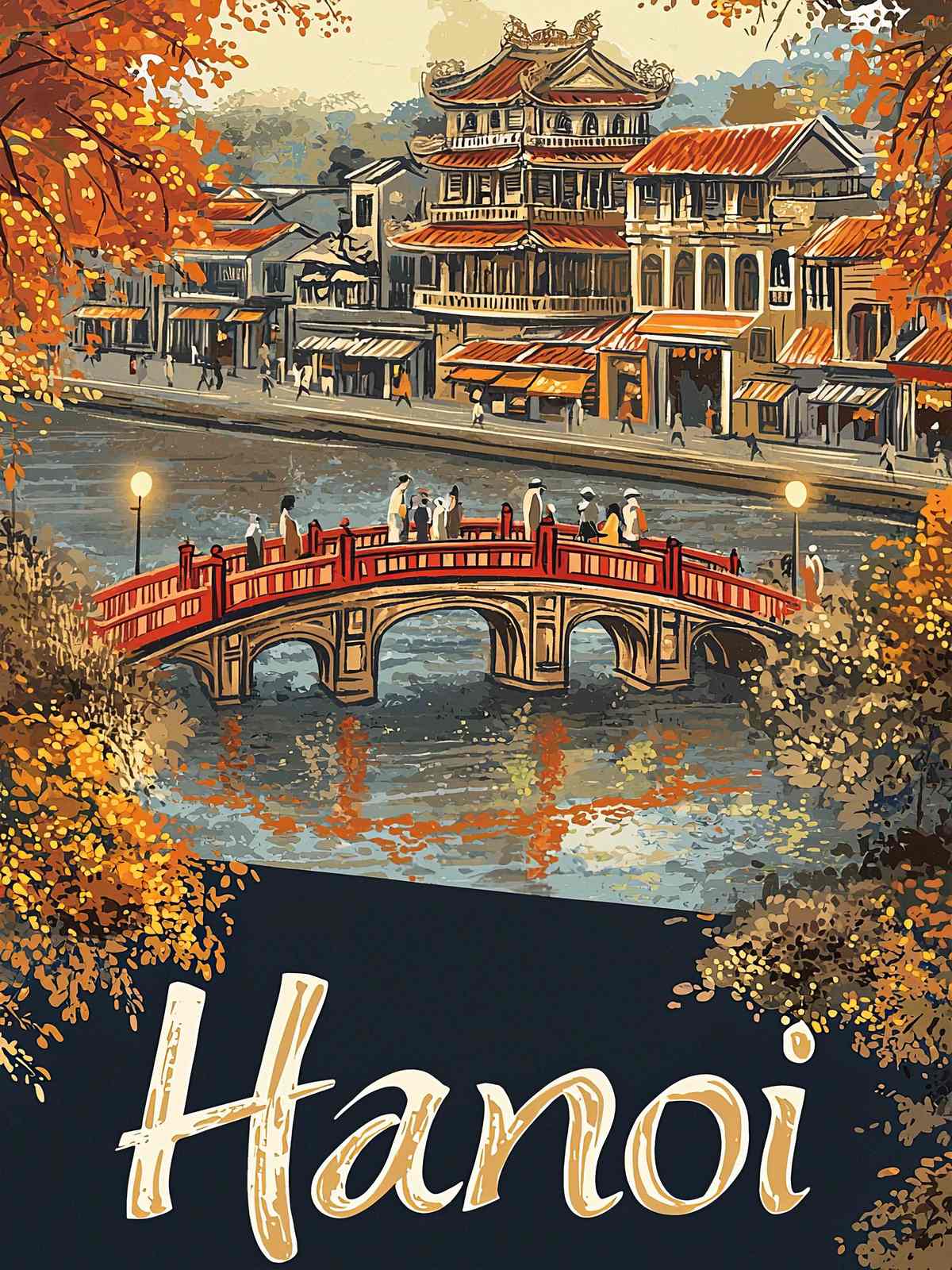 Affisch - Hanoi Höstbro