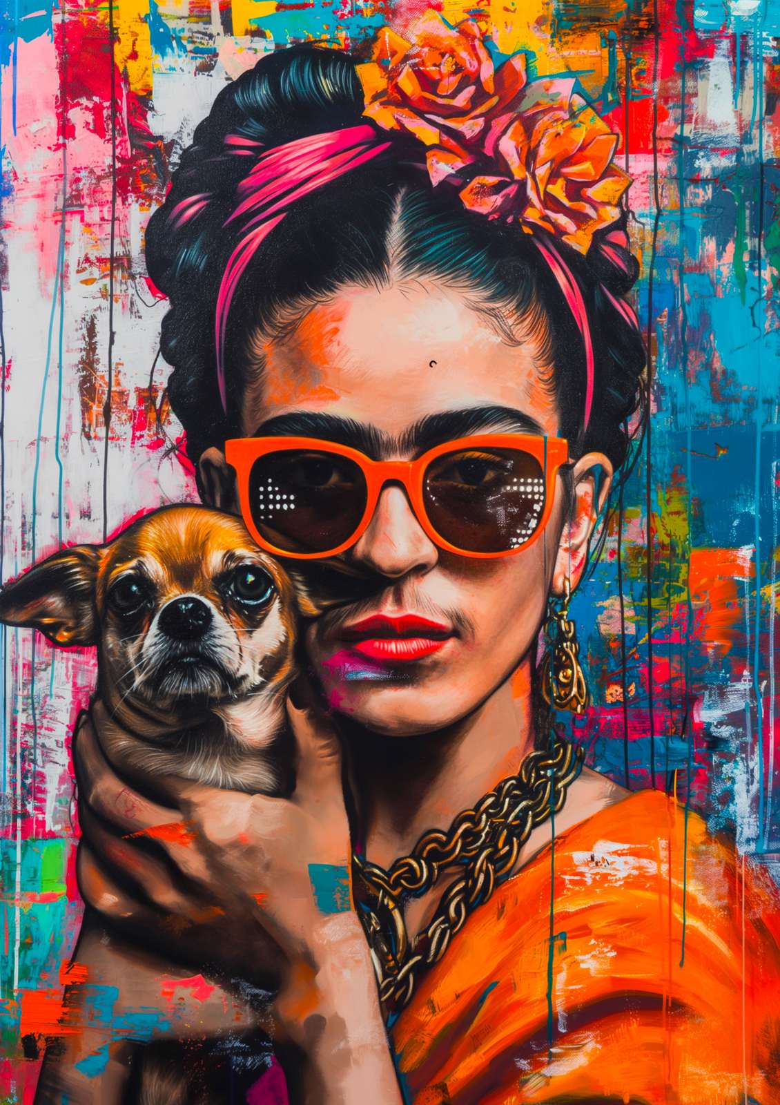Poster - Frida Kahlo Porträtt