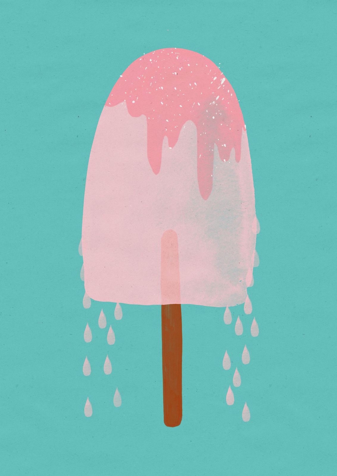 Poster - Smältande Glass Konstverk