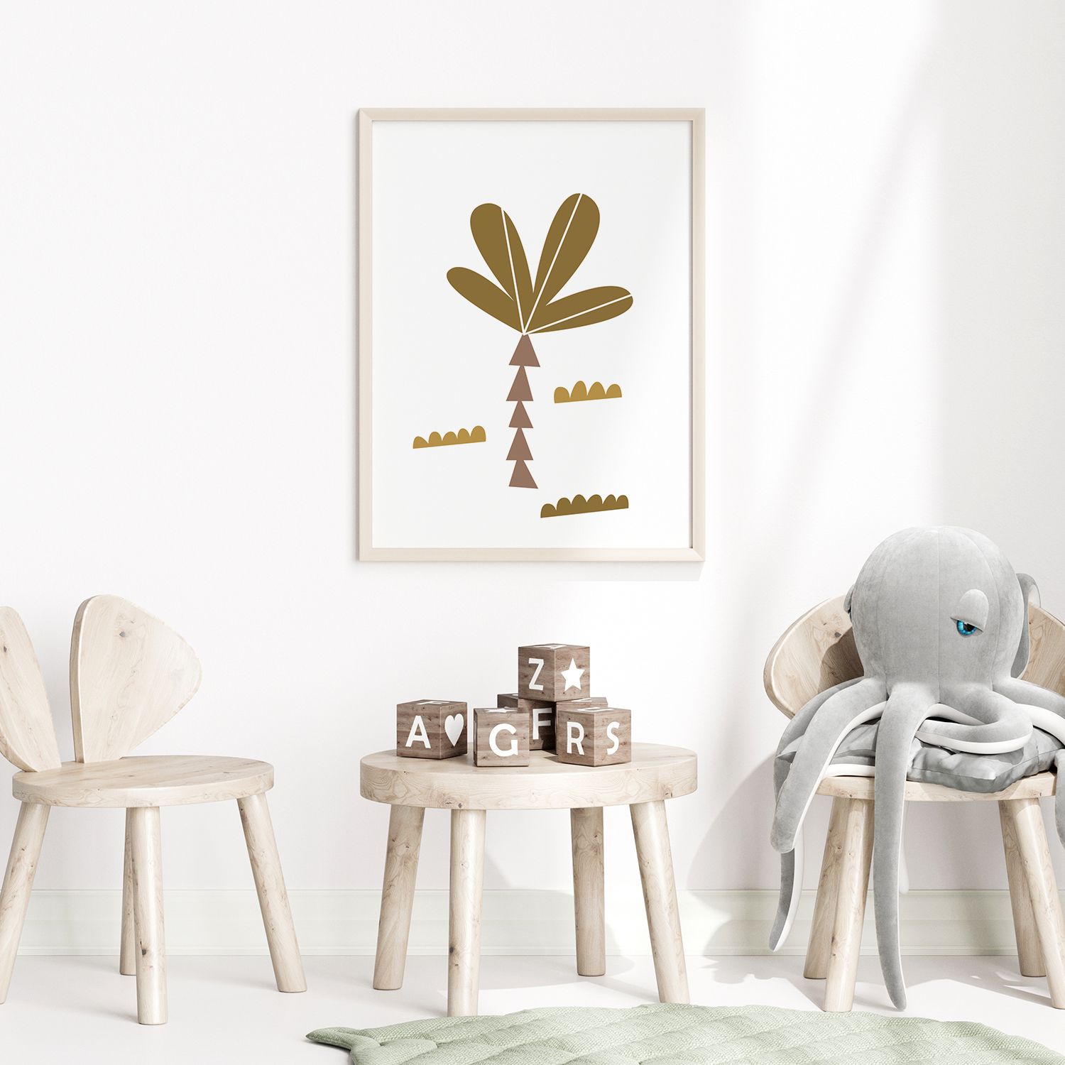 Poster - Minimalistisk Palmträd