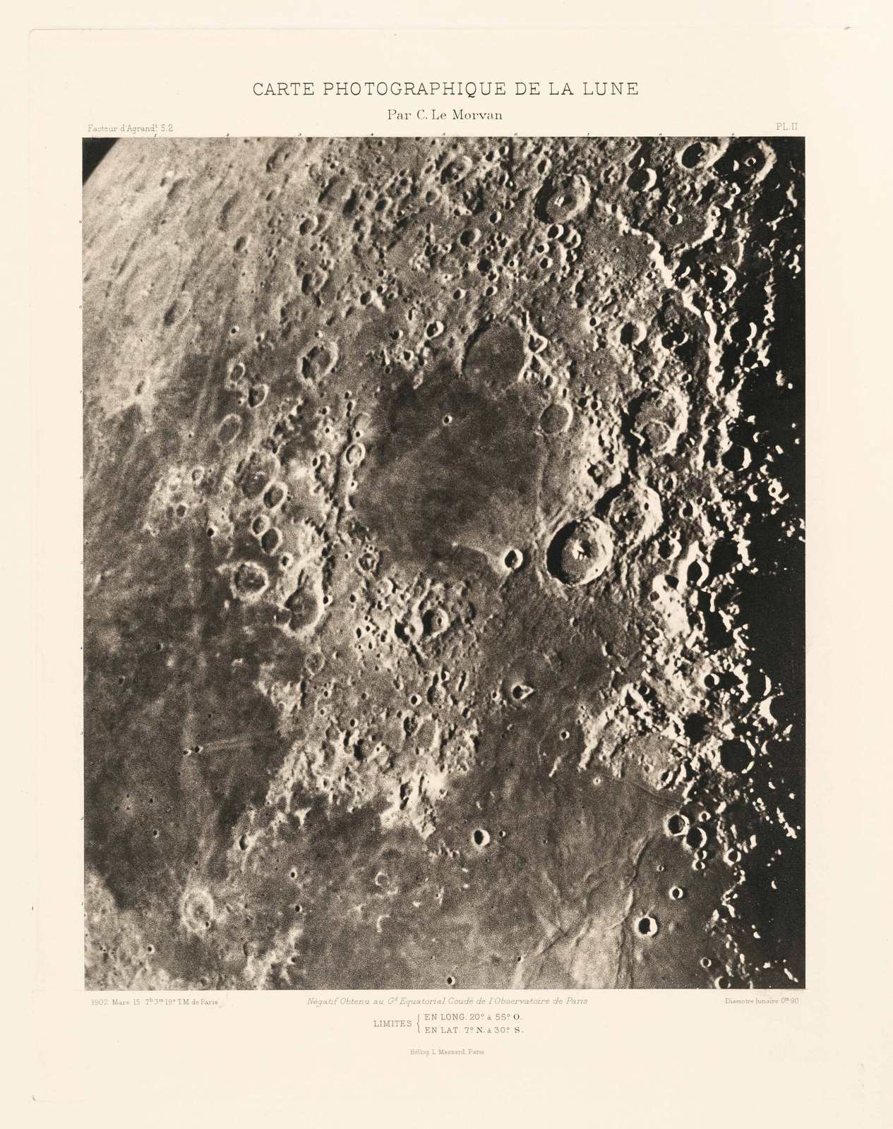 Poster - Carte Photographique de la Lune