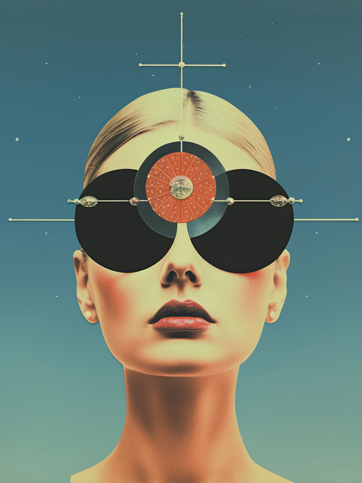 Poster - Futuristisk Kvinnoillustration