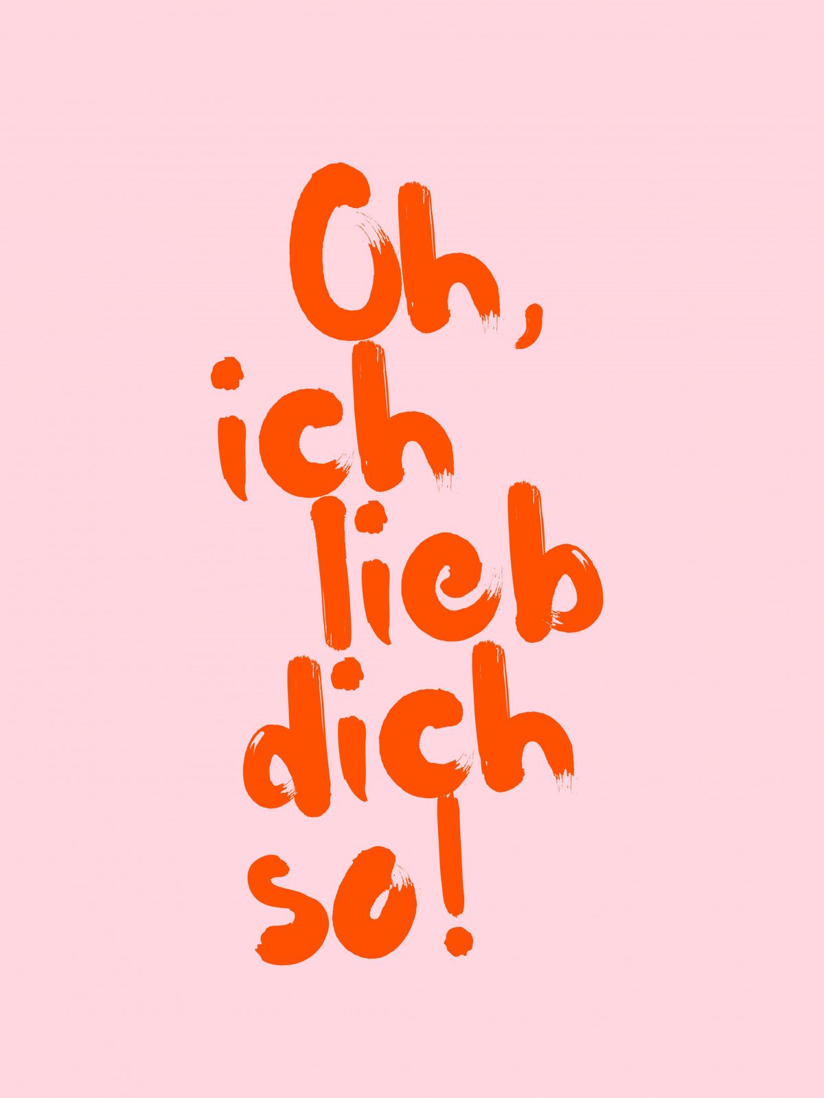 Poster - Oh Ich Lieb Dich Så