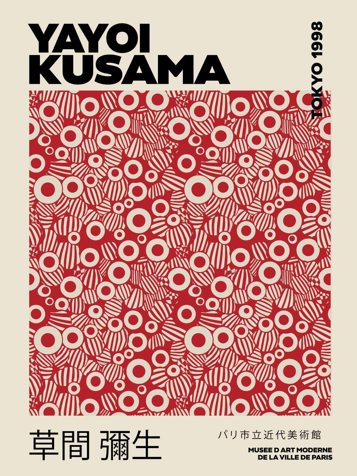 Poster - Yayoi Kusama Tokyo 1998